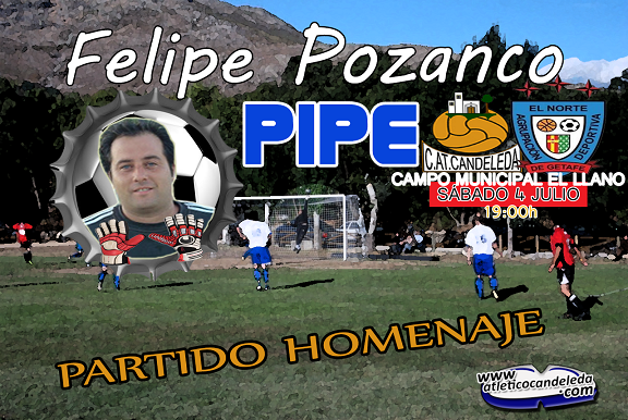 AtCandeledaWEB's tweet photo. Felipe Pozanco PIPE, se retira
Mañana a las 19:00h, partido homenaje a su carrera y compromiso por nuestro club. http://t.co/P6namoewhr