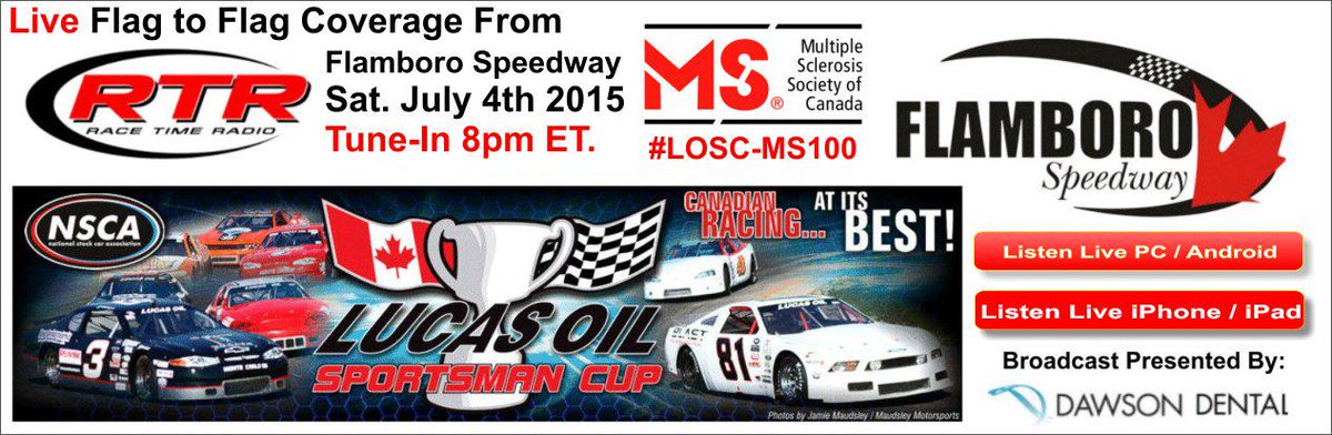 Racetimeradio's tweet photo. JoinUsSat.July4th2015-8pmET #RTRLiveFlag2Flag  @LOSC_Series #LOSC-MS100 @FlamboroSpdwy #Racing http://t.co/OVybGSbKjN http://t.co/dRyB8RsfH1