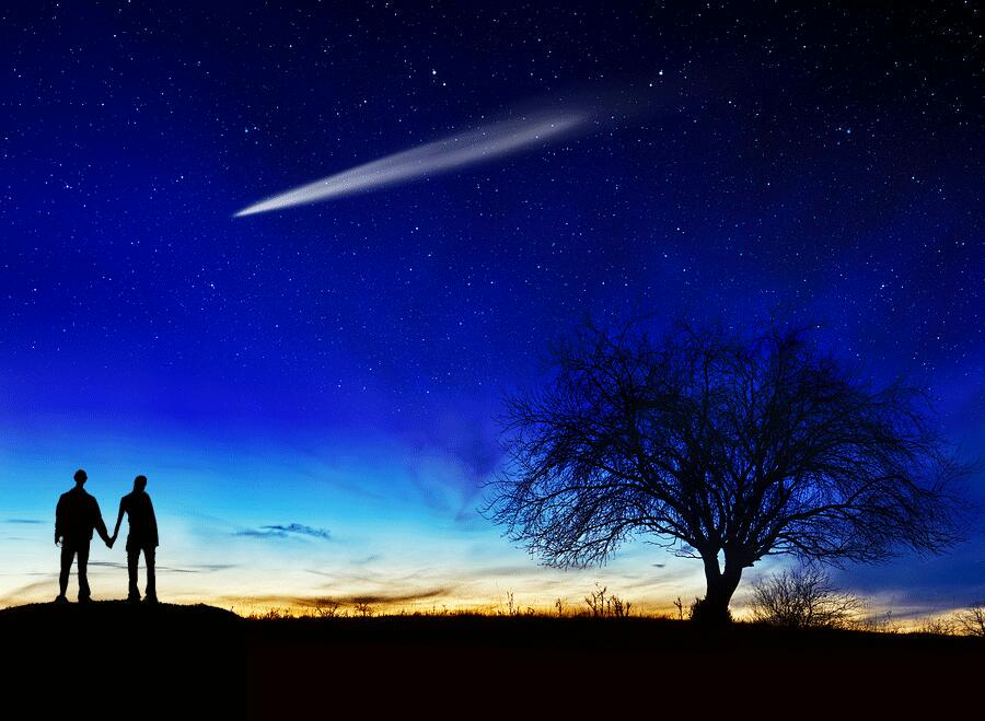 Звездное небо с кометой. Ответ падающая звезда. Падающая звезда фото. Звездопад геминиды 2022. Звезда падает с неба.