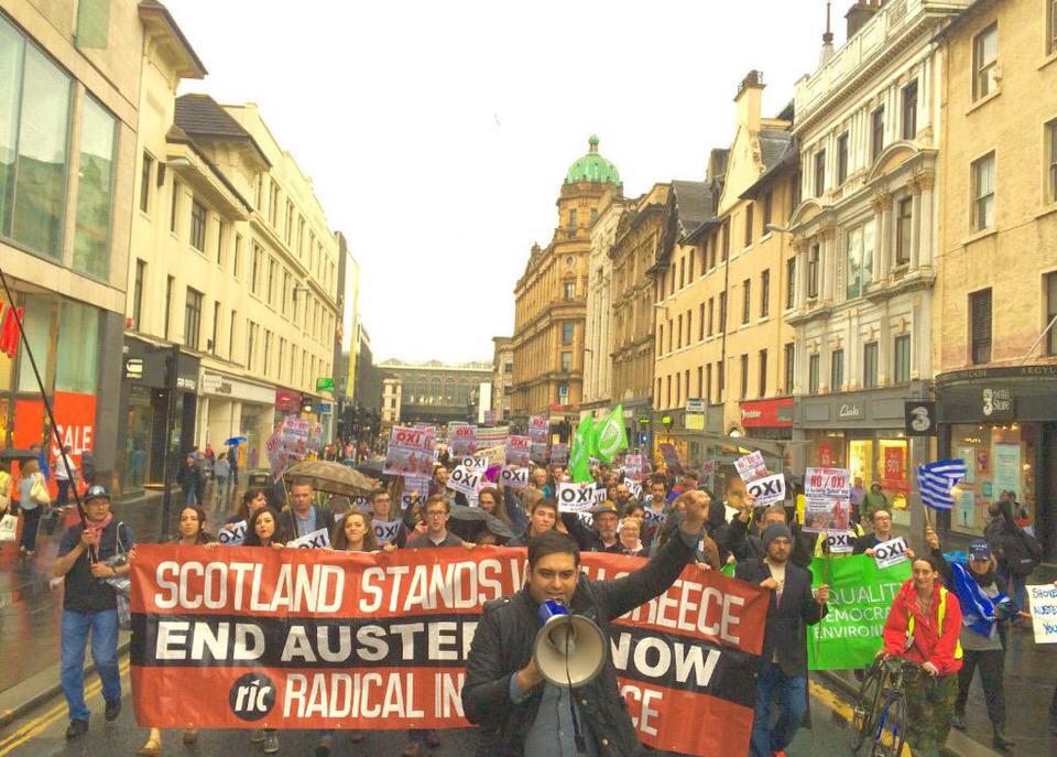 gmas73's tweet photo. #Cologne - #Glasgow - #Frankfurt - People of #Europe stand with #Greece #OXI #Greferendum #StopAusterity http://t.co/s9pzQp5ch5