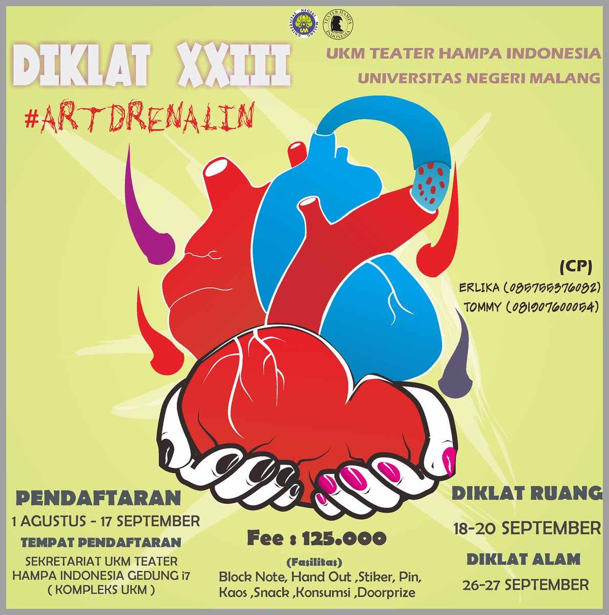 DIKLAT ANGGOTA 23 UKM TEATER HAMPA INDONESIA UM #salambudaya #artdrenalin #diklat23 #teaterhampaindonesia
