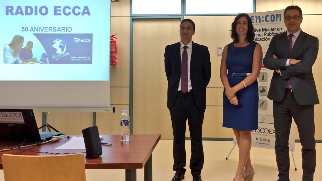 Argentinaoliva's tweet photo. Presentación de @laurisilva83 y @davidvera_ecca del proyecto @radioecca en @EMCOM_escoex #emcom15 http://t.co/0nFdZ9gZ4N
