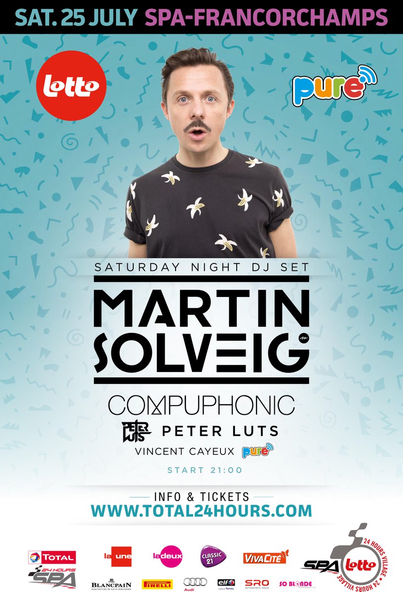 Really nice to share the decks with <a href="/martinsolveig/">Martin Solveig</a> and <a href="/CompuphonicMax/">Compuphonic</a> the 25th of July @ Francorchamps !!