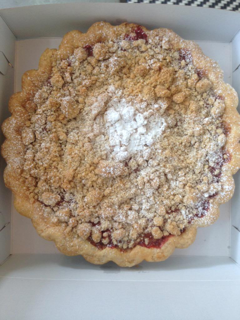 Strawberry crumble pie from butter block
#wny #Buffalo