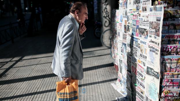 Hitting the headlines:Greece leads as we review business week with <a href="/oliver_ralph/">Oliver Ralph</a> and <a href="/petercoy/">Peter Coy</a> bbc.in/1FYt24p