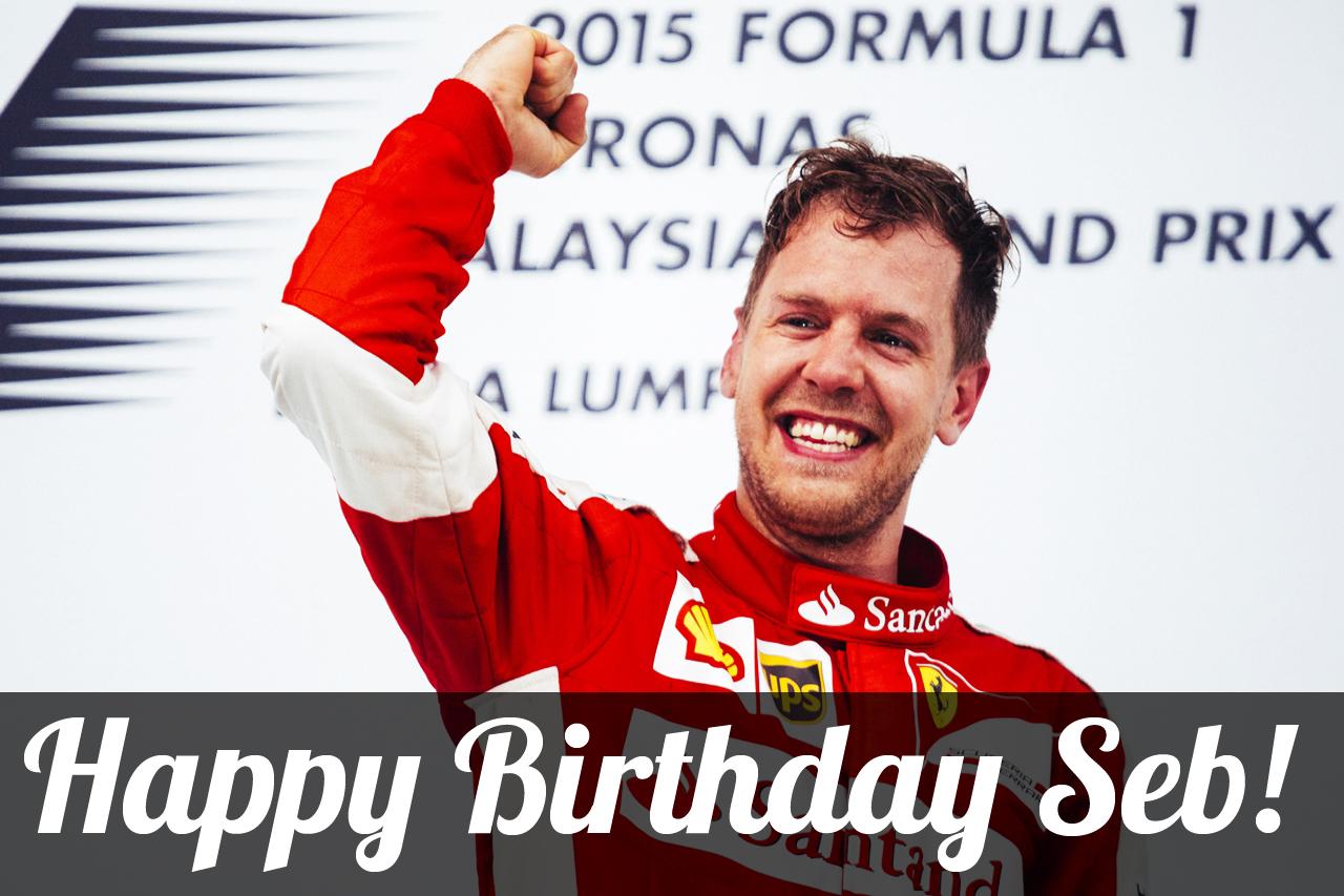 A Happy Birthday to Sebastian Vettel, who turns 28 today.  