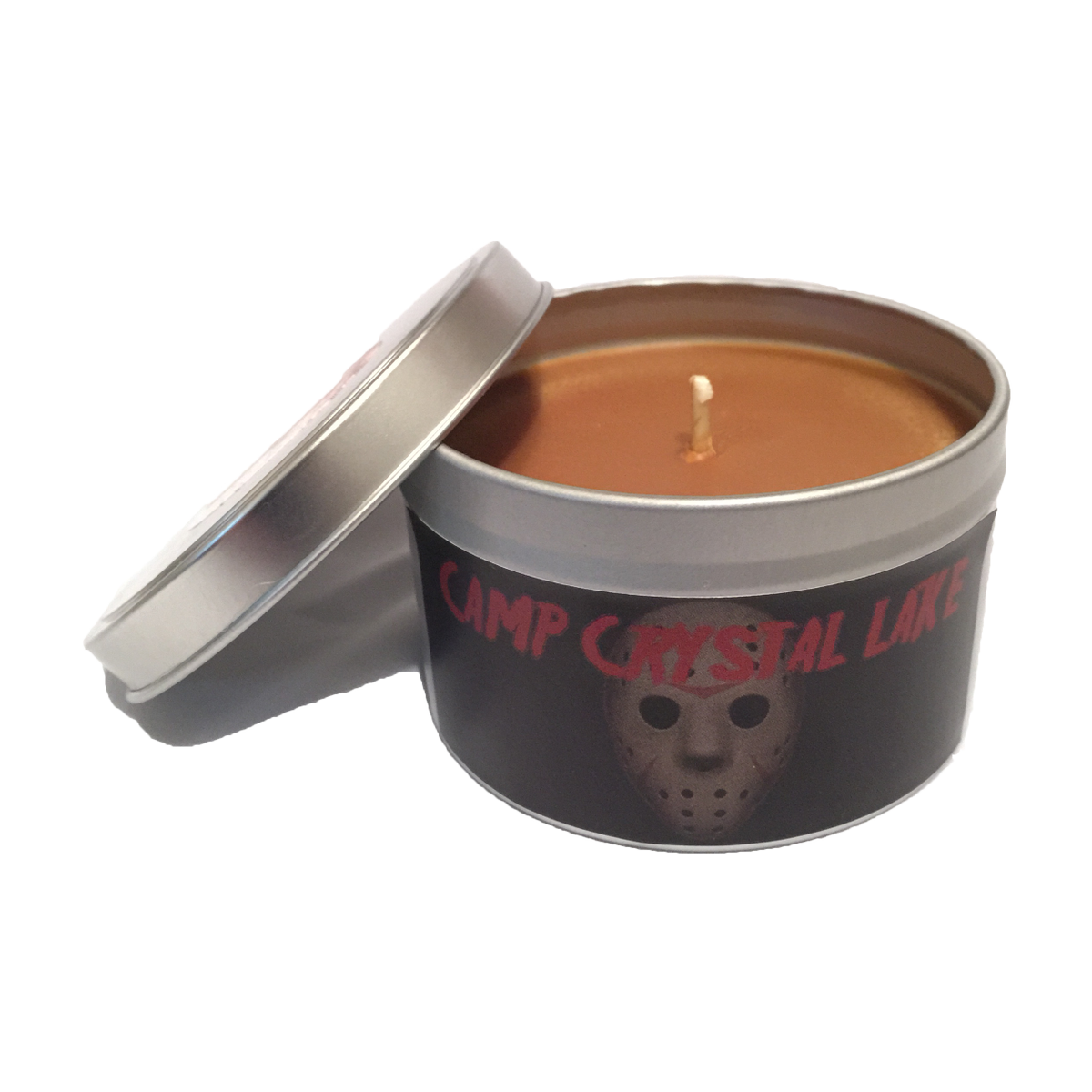 frightwares's tweet photo. NEW Camp Crystal Lake Candle Don't go in the woods unless you wanna be a sleeping bag soup. http://t.co/N46a5E2MXq http://t.co/hkwkMPQ22a