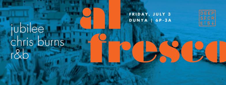 slopetraxx's tweet photo. Tonight Jubilee, @ChrisBurns, R&amp;B @deepsecretsdc at @DunyaDC!! Al Fresco! 
https://t.co/HKma90xfpQ http://t.co/S710rho3cM