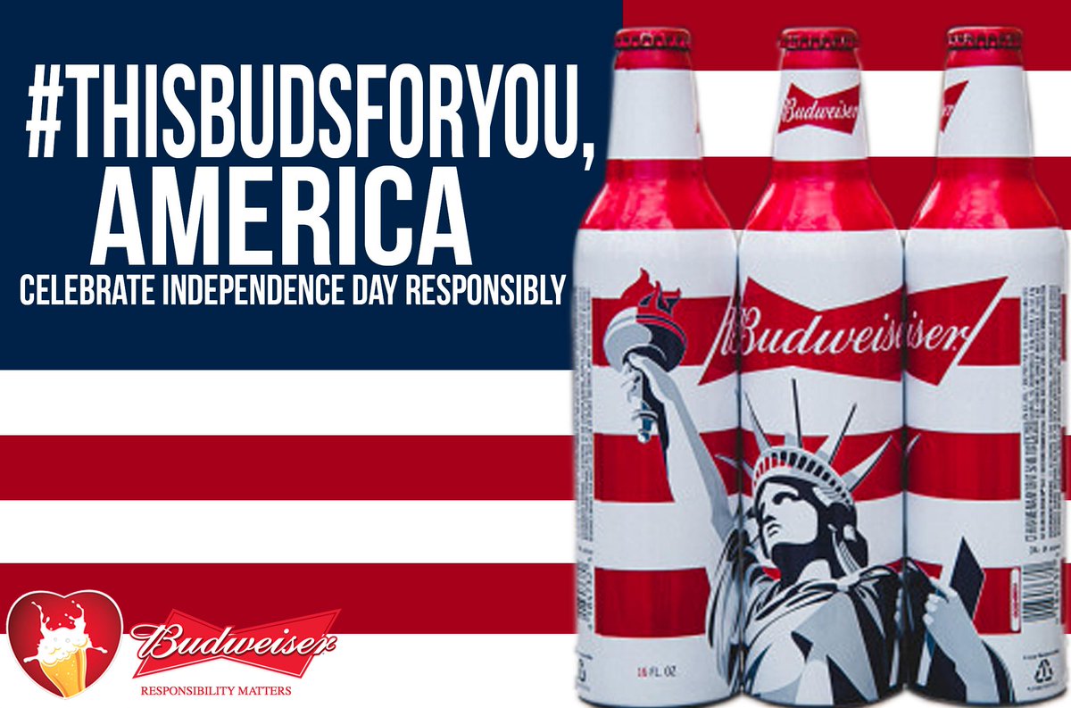 BeerLovesYou's tweet photo. We hope everyone has a blast this 4th. Just remember to enjoy your @Budweiser responsibly! #ResponsibilityMatters http://t.co/tOPQRQd1Kq