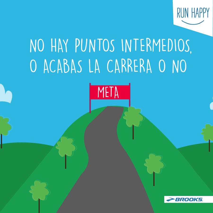 ¡En el #running no hay puntos intermedios! #BrooksRunning #RunHappy, #loverunsmile, #YoElegiCorrer