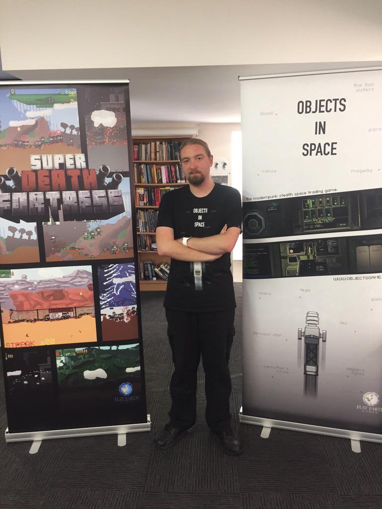 objectsgame's tweet photo. Creators @expectproblems (pictured) and @leighformayor are on their way to @HavenExpo in Mackay! Videogames for all! http://t.co/HWJaVt5YxB