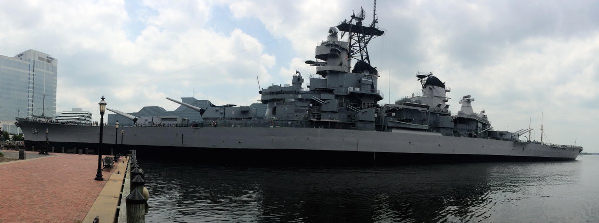 HistoriaMare's tweet image. A photo from my visit to the USS Wisconsin this afternoon. #USSWisconsin #BB64 #battleship @USNavy @NauticusNorfolk