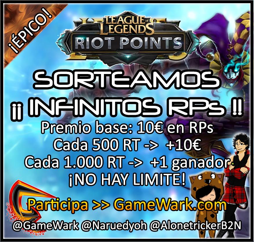 FreakItAll's tweet image. ¡Sorteo de INFINITOS RPs para League of Legends!
Participa aquí &amp;gt; gamewark.com
¡No es coña, info en la web!
