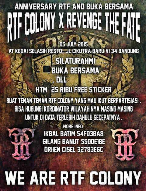 REVENGETHEFATE's tweet photo. Mari jalin silaturahmi di bulan suci penuh berkah ini guys :) ditunggu kehadirannya ya..selamat sahur :) #RTF6YEARS http://t.co/72D9p7WcpZ