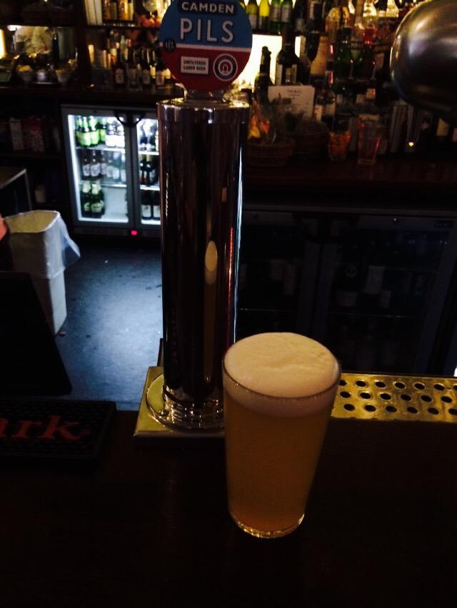 BullWestfield's tweet photo. New member to the team @TheBullTeam #CamdenTown #pilsner http://t.co/wCz9BBL9EV