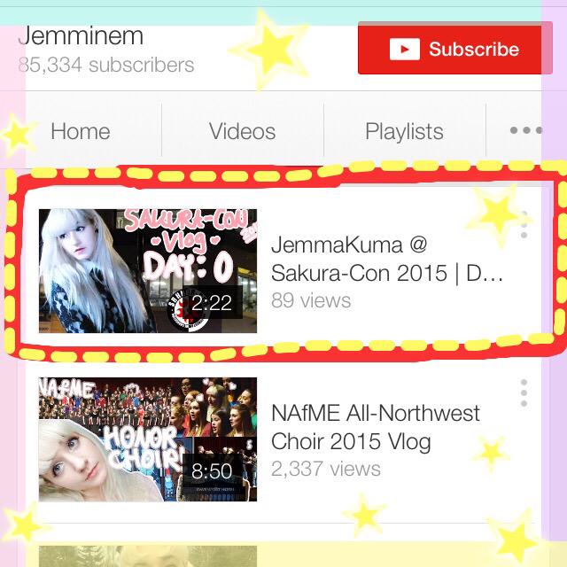 Jemma_Mae_'s tweet photo. New video up! The first of many Sakura-Con 2015 vlogs! LINK ➡️ http://t.co/AFd6Ml82Q3 #sakuracon #sakuracon2015 http://t.co/oOT2tBWCbi