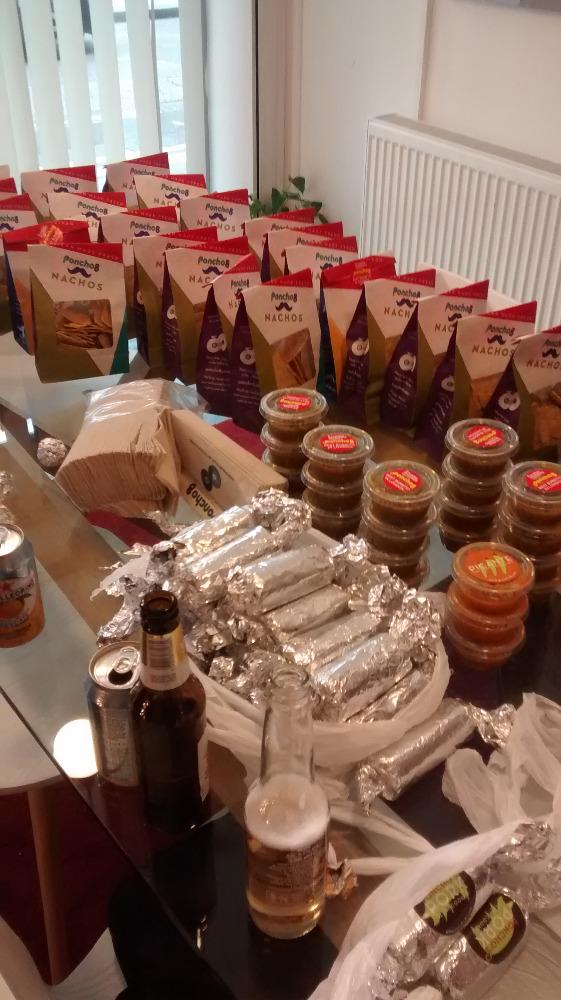 TomArdern's tweet photo. @Ponchono8 burritos earlier today at #fullstacklondon. Great evening with other JavaScript developers. http://t.co/feMG1iRPK8