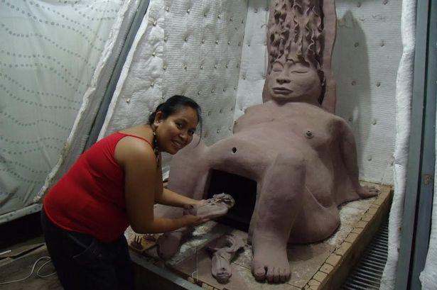 Early start tomorrow! Join us at 8am for Rita Gudino's Lual Performance Firing!