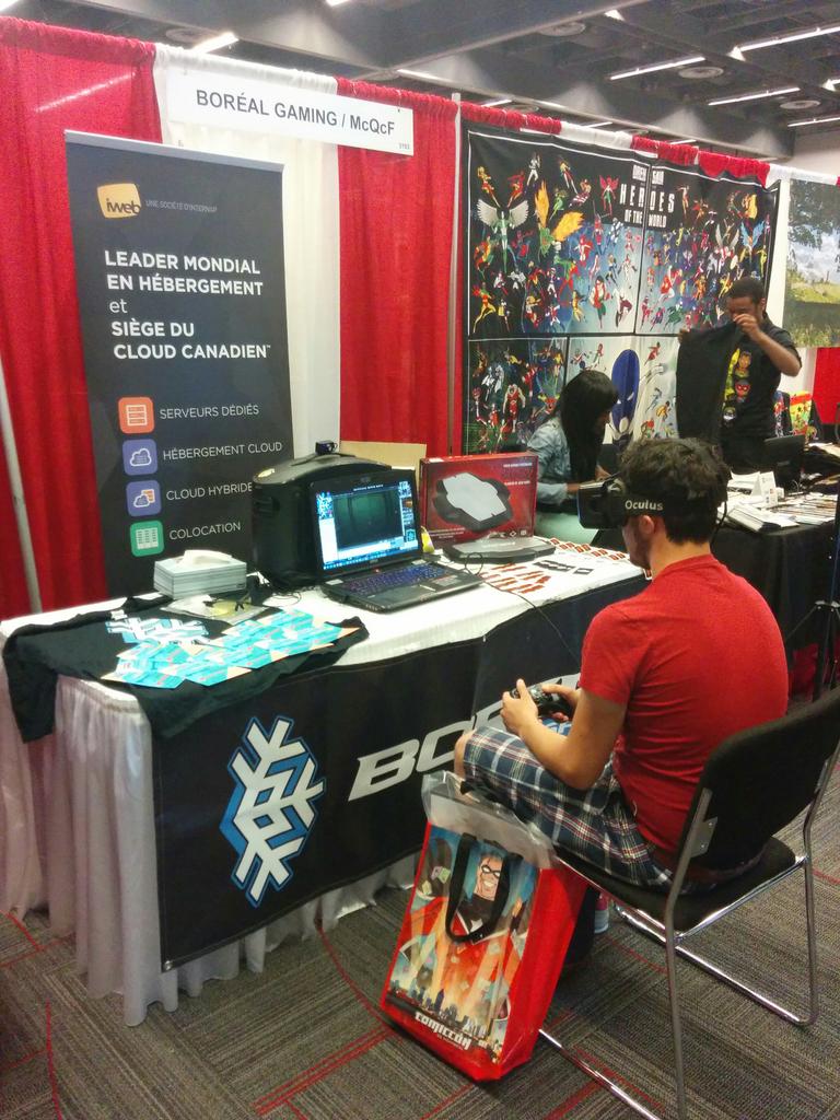 BorealEsports's tweet image. The Boreal Gaming immersive experience @Mtlcomiccon #occulusrift @stinkyboard @iweb @NoScopeGlasses #Minecraft