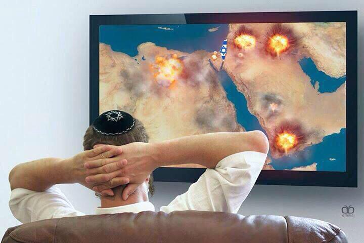 هذا وضع اليهودي يتفرج ع العرب ويتمنا ان تحترق الدول العربية كلها وهو يتفرج