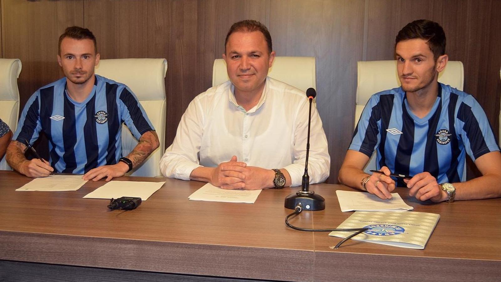 Mojsov was introduced on Friday; photo: Adana Demirspor