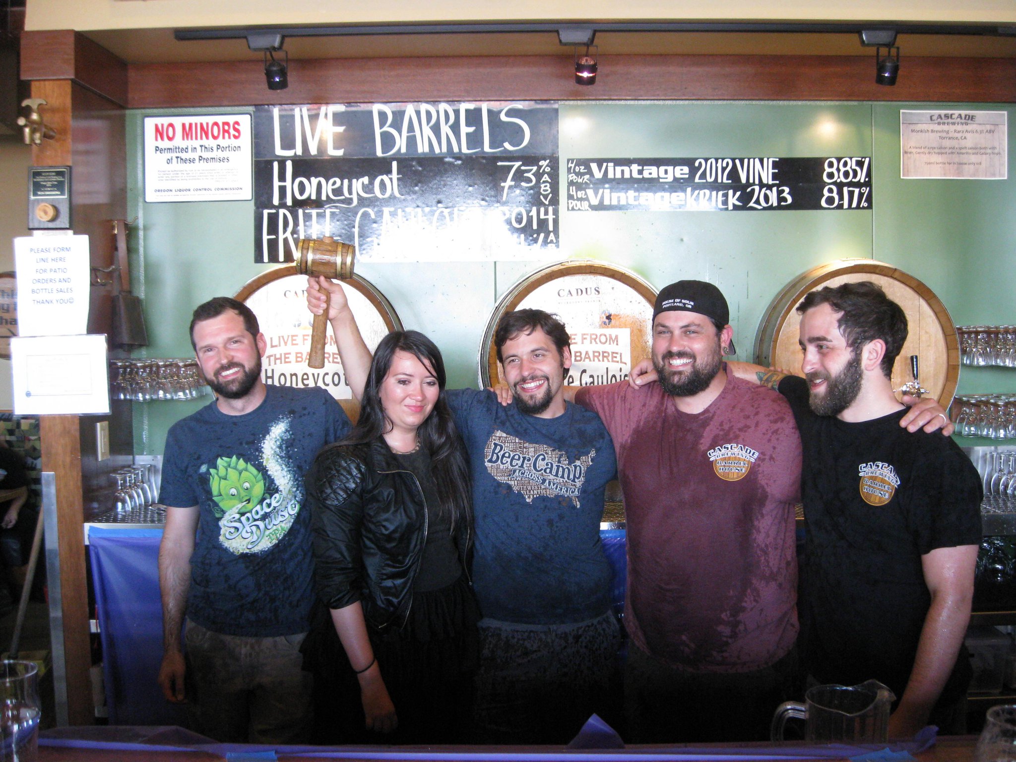 Last week\s Tapper Paul Kelly & Holder Graciela Suarez got a bit of a Sour Shower! Happy Birthday Paul! 