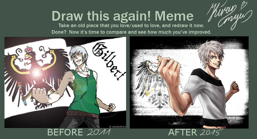 Kiranmyu's tweet image. #drawagain YOOOOOO! Prussia ;D
Einmal von 2011 und von 2015 :3