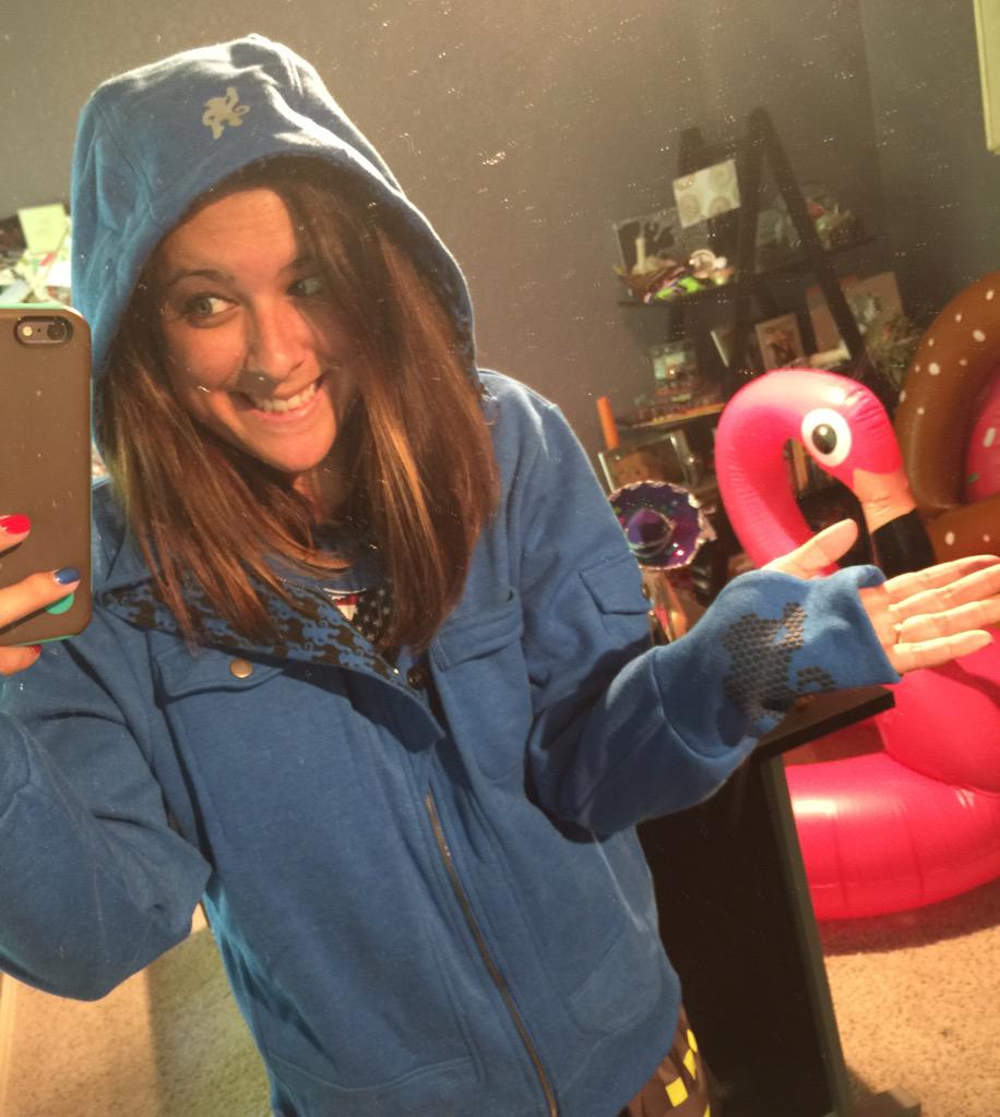 lookatlauren's tweet image. Thanks @zanelamprey for my #drinkingjacket! It finally arrived!! :)