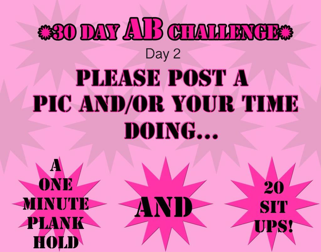 2BFit_4Life's tweet photo. Day 2, 30 Day AB Challenge http://t.co/rgDQyxR8FQ