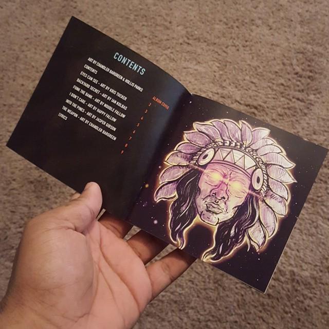 VisualVodou's tweet image. What what! Finally got the album with my work in it!!!!!!!!!!!! Shout out to the homie @biddadat #biddadat #eyescan…
