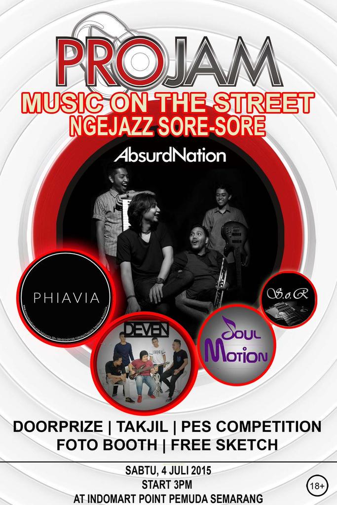 Nanti sore akan ada <a href="/AbsurdNation/">IG : Absurdnation</a> <a href="/phiavia_/">Phiavia Band</a> @deven_music <a href="/soulmotionband/">soulmotionband</a> dll start 3PM at <a href="/indomaretpoint2/">Indomaret Point SMG</a>