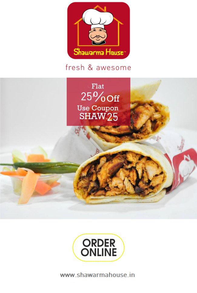 Your answer to #meatcravings - some #FreshandAwesome Shawarma wraps, platters, kebabs & more! Order Online for 25%off