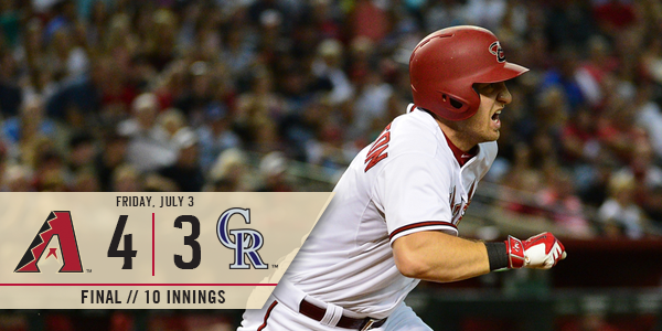 DbacksBaxter's tweet photo. Lady Liberty, UNDEFEATED as always! #DbacksWalkoff “@Dbacks: FINAL: #Dbacks 4, Rockies 3 http://t.co/IrnzP6ryPs” http://t.co/Vkgvl0UH8b