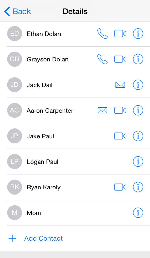 whatifdolan's tweet photo. what if this was your contact list http://t.co/j2ynrKXOil