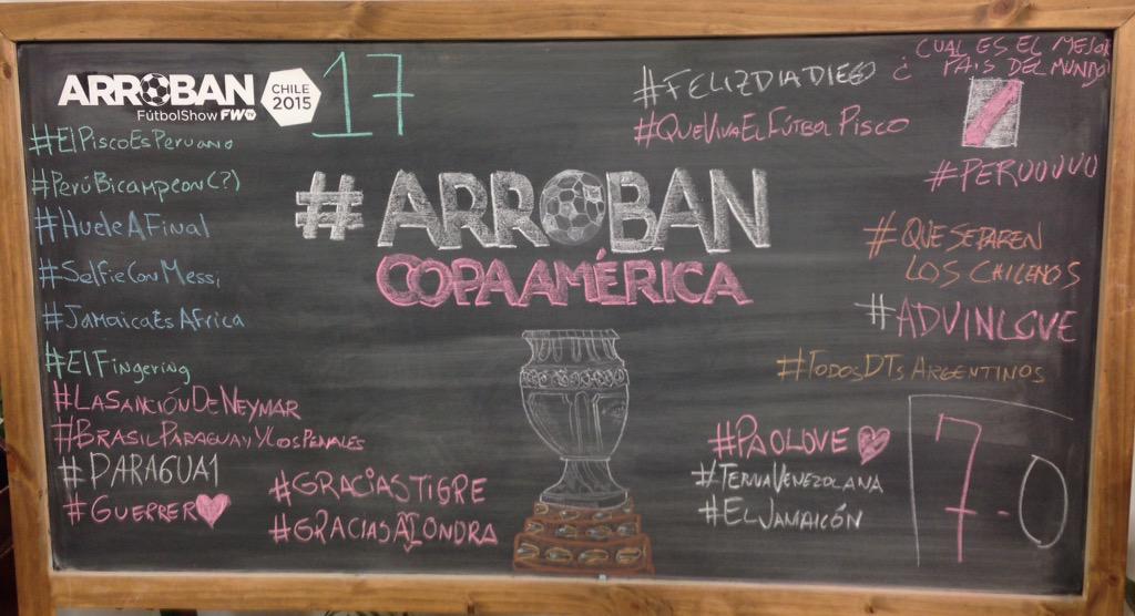 Arroban_FWTV's tweet photo. Ya venimos con lo mejor de #ArrobanCopaAmerica en http://t.co/orGHenVEcq http://t.co/IQ6WWAXrs0