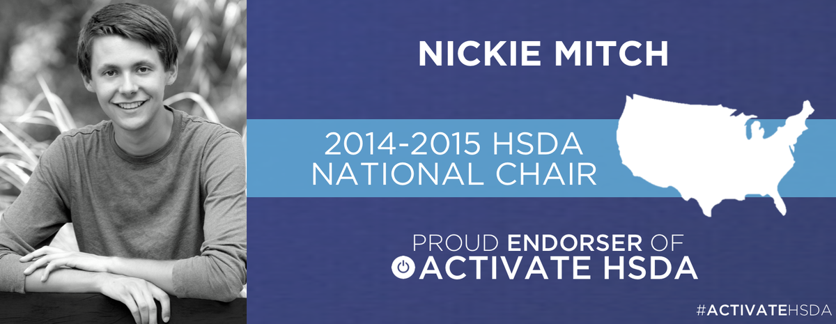 ActivateHSDA's tweet photo. We are humbled to have former @HSDemsofAmerica National Chair, Nickie Mitch's endorsement of our candidacy! http://t.co/fbQ7QpdVAp