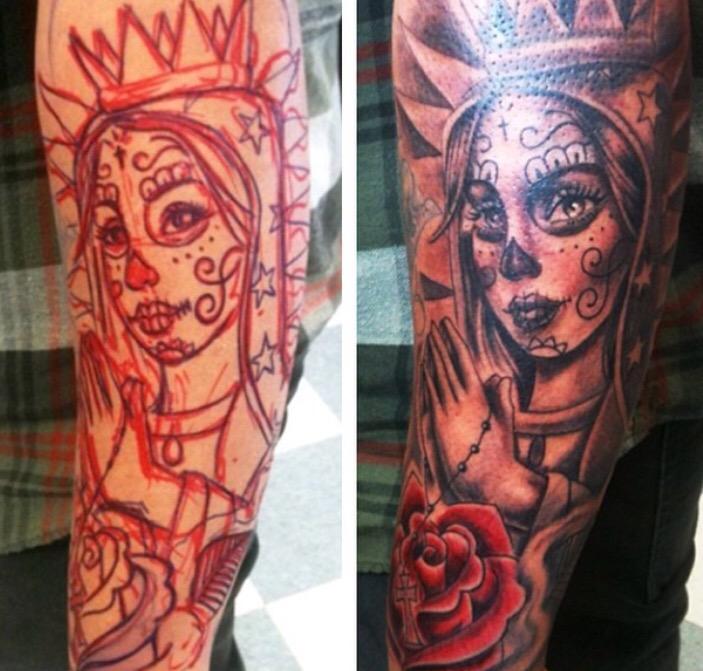 INKSESSIONS's tweet photo. Custom Quality #Tattoos drawn up daily. #InkSessions #Tattoo Walk in always welcome. http://t.co/0q7h7nStph