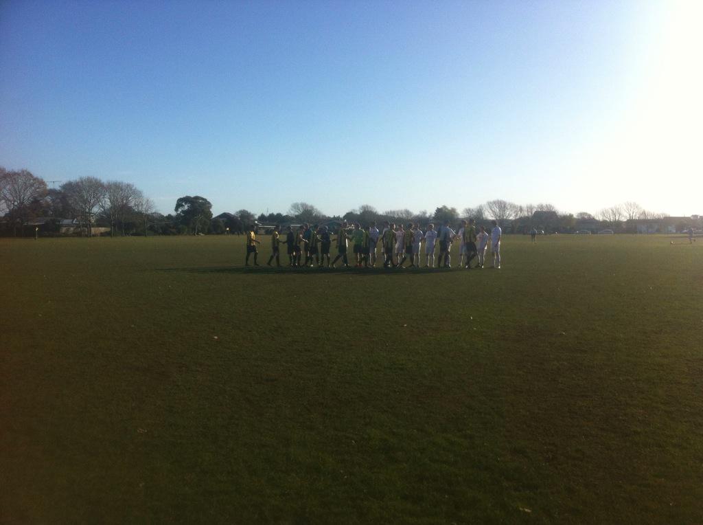 DTClarkson's tweet photo. Almost underway. Waimak vs parklands. #chchdiv1 #chchmpl http://t.co/lOinSb5GRN