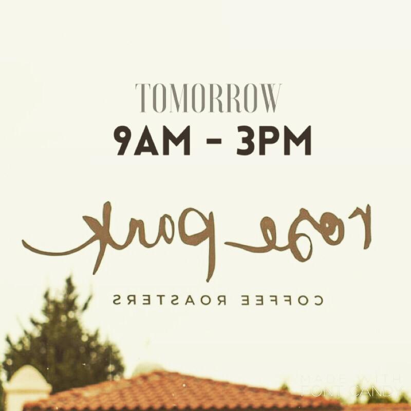roseparkroaster's tweet photo. Holiday hours tomorrow: 9am-3pm. See you then! http://t.co/JK6oruT2SA
