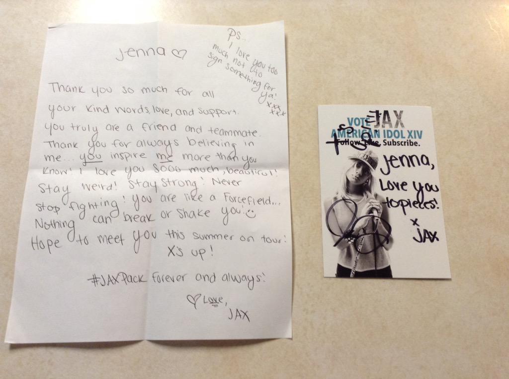 Jaxpackfans's tweet photo. HOW WILL I EVER THANK @Jax ENOUGH!!!! I LOVE YOU!!! #JAXPACK4LIFE β€οΈππππππβ€οΈππππβΊοΈ http://t.co/k8v0POSnGD