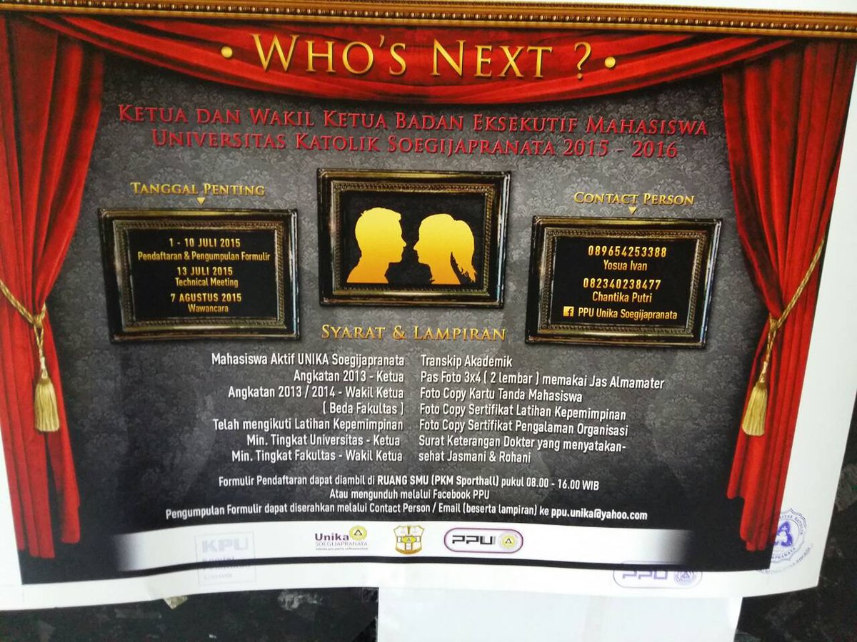 BEMSCU's tweet photo. siapa nih ketua dan wakil BEMU berikutnya ? Wow.. :D http://t.co/8DP4I9moRG