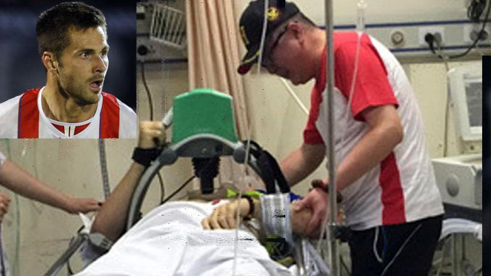 NewsX's tweet photo. #Serbian footballer #Gogic dies after training
http://t.co/8Gart8bUwR http://t.co/XESQ89ewFz