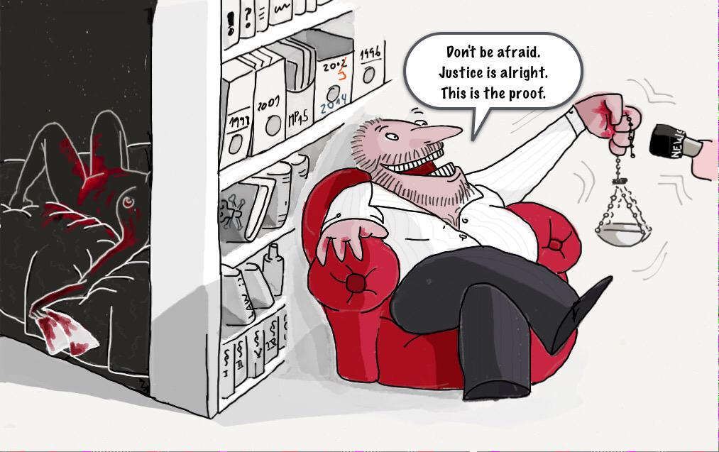 paulovicmichal's tweet image. When the Justice was raped by judge

#politics #cartoon #europe #slovakia #rape