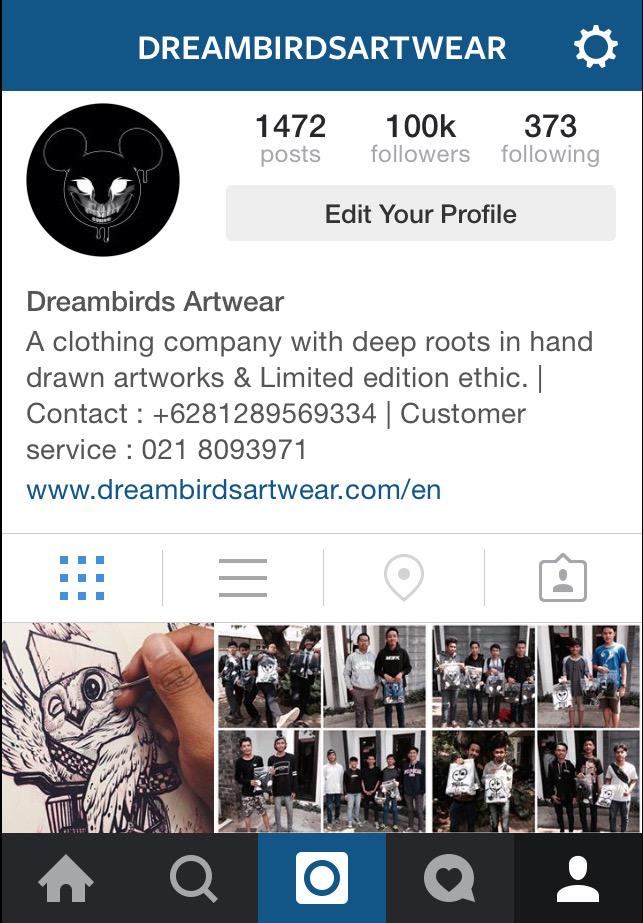 dreambirds artwear on twitter finally we reach 100k followers on instagram thanks a lot birdies for your support hoot http t co f4p1fz29ka - how to get 100k followers on instagram 2015