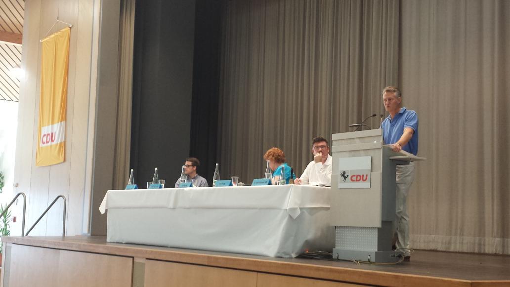 Parteitag der CDU Stuttgart mit Delegiertenwahlen und einem Vortrag von Prof. Göötz zum Thema Wohnungsbau. #Stuttgart