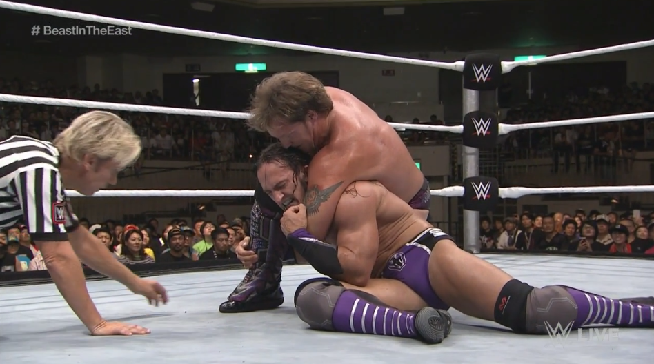 WWEUniverse's tweet photo. Who are you rooting for: @WWENeville or @IAmJericho?! #BeastInTheEast #MyPickIs http://t.co/ZtwniagvUp