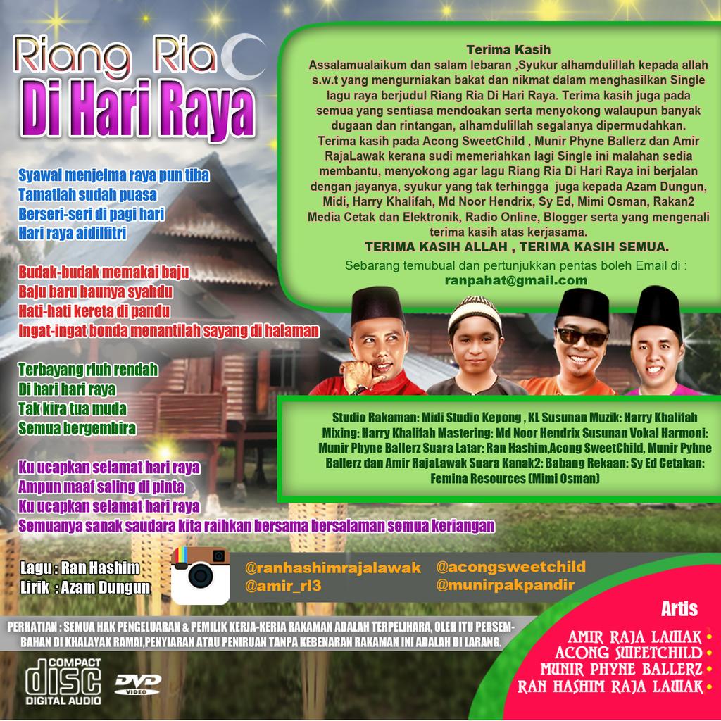 amranhashim's tweet photo. Jgn lupa SHARE bersama kwn2 anda n hashtag #RiangRiaDiHariRaya semoga terhibur 
https://t.co/39UjTvMSR4 http://t.co/dLrVQfWR06