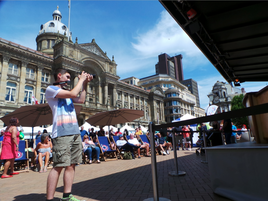 PunkZebra's tweet image. We're back today, filming and documenting uber-cool presenter Phil Oldershaw, hosting the #CBDFoodFest #Birmingham.