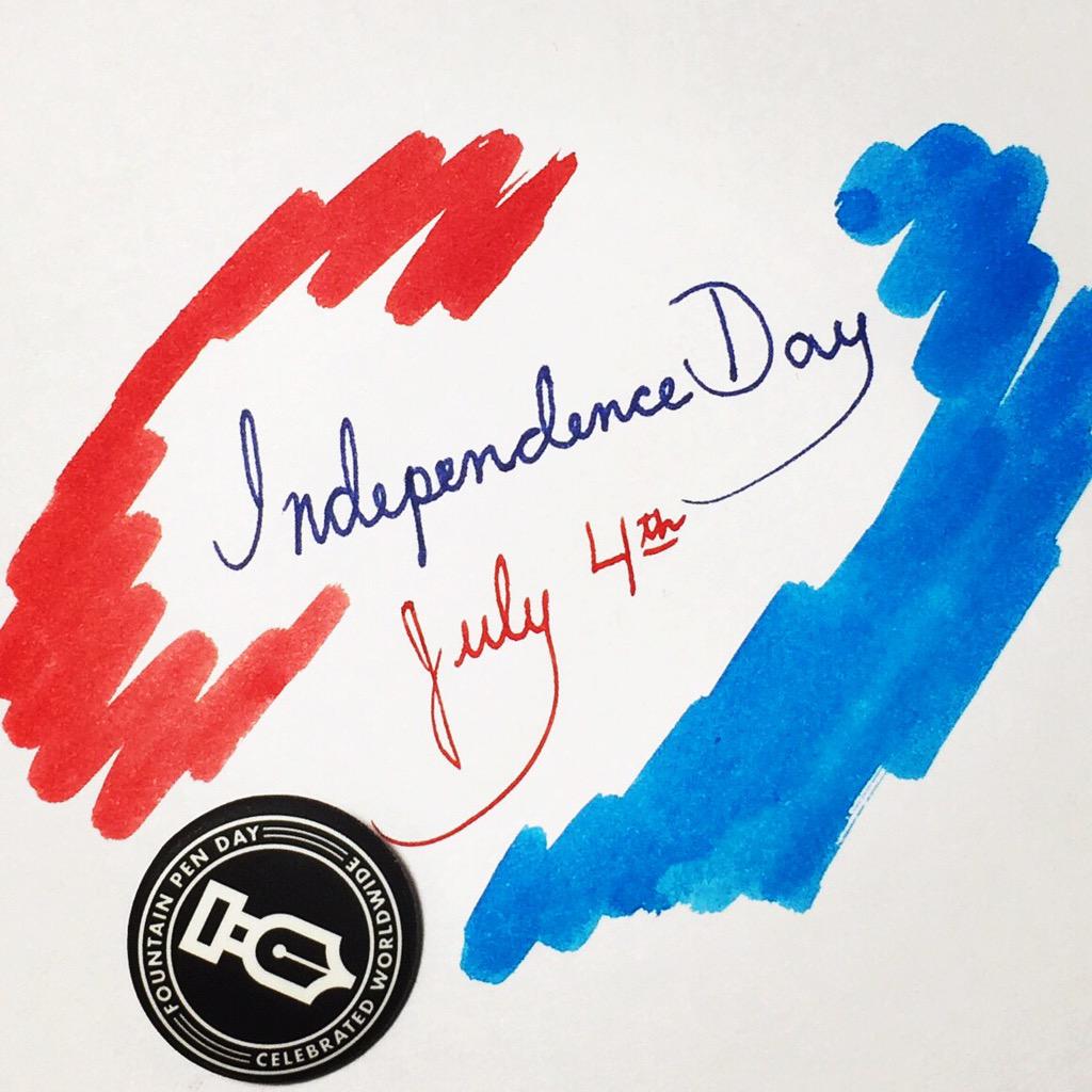 FountainPenDay's tweet photo. July 4th, Independence Day
Diamine Matador &amp; Noodler's Turquise Eel from the @gouletpens #indrop #fountainpenday http://t.co/71yicxnRqt