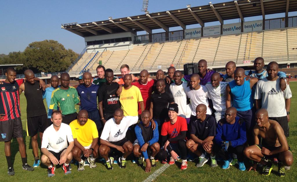 Congratulations 2015/16 PSL referee panel. 100% pass at the fitness test this morning. <a href="/robertmarawa/">robertmarawa</a> <a href="/thomasmlambo/">Thomas Mlambo</a>
